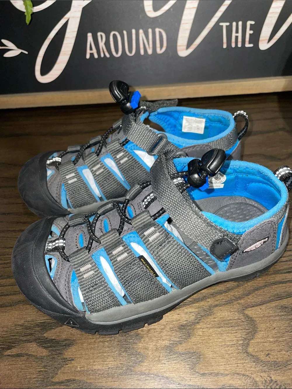 Keen Kids Toddler Boys Gray & Blue Closed-Toe Newport H2 Active Sandals Size 13